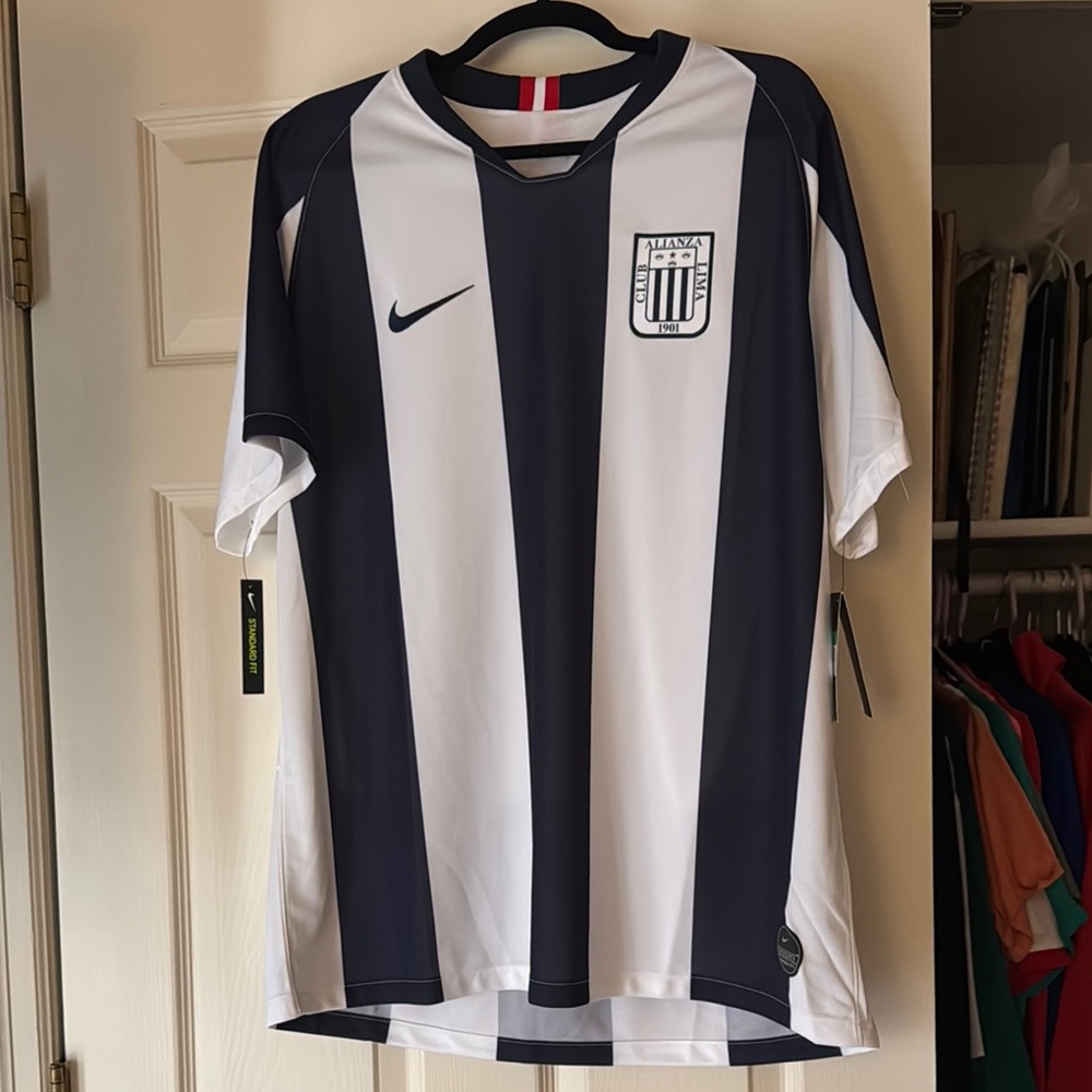 Nike Black and White Men's Jersey